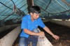 Chàng kỹ sư trẻ Mai Thế Tâm giới thiệu quy trình nuôi trùn quế