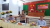 Đ/c Huỳnh Hữu Thiết –TUV, BT Huyện ủy phát biểu tại Hội nghị
