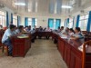 Hội đoàn thể nhận ủy thác xã Minh Lập và Ban quản lý tổ TK&VV tham gia giao ban với NHCSXH huyện tại điểm giao dịch xã