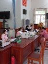 PGD NHCSXH thị xã Phước Long thực hiện giải ngân tại điểm giao dịch xã