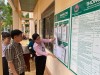 Đoàn công tác kiểm tra việc công khai thông tin về các chương trình tín dụng chính sách và hộ vay tại xã Lộc Điền