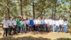 Đoàn thăm mô hinh THT trồng sầu riêng hữu cơ xã Xuân Quế