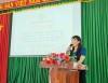 Đ/c Phạm Thị Yến Linh - Chủ tịch Hội Nông dân thành phố Đồng Xoài phát biểu khai mạc Hội nghị