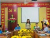 Đ/c Phạm Thị Yên Linh - Chủ tịch HND thành phố Đồng Xoài phát biểu tại buổi kiểm tra HND phường Tân Xuân
