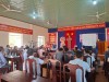Đồng chí Lê Thị Thu Hương – Giám đốc Trung tâm DN&HTND tỉnh  phát biểu Khai giảng lớp dạy nghề chăm sóc cây cảnh tại huyện Lộc Ninh