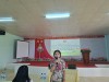 Đồng chí Lê Thị Thu Hương – UVBTV – Giám đốc Trung tâm Dạy nghề và Hỗ trợ Nông dân tỉnh phát biểu khai mạc lớp tập huấn